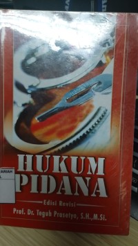 Image of Hukum pidana edisi revisi